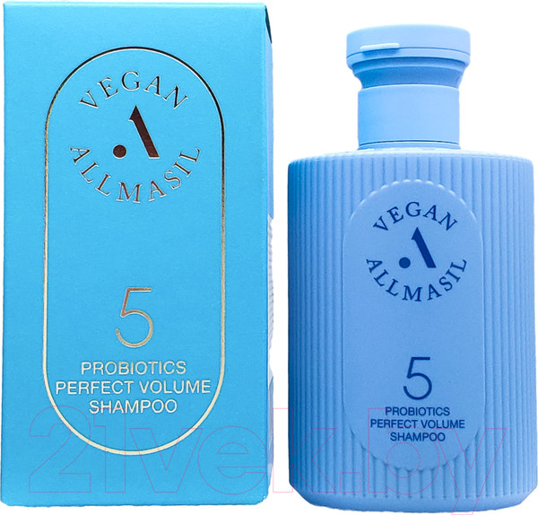 Изображение товара Шампунь для волос AllMasil 5 Probiotics Perpect Volume Shampoo Для объема с пробиотиками (150мл)