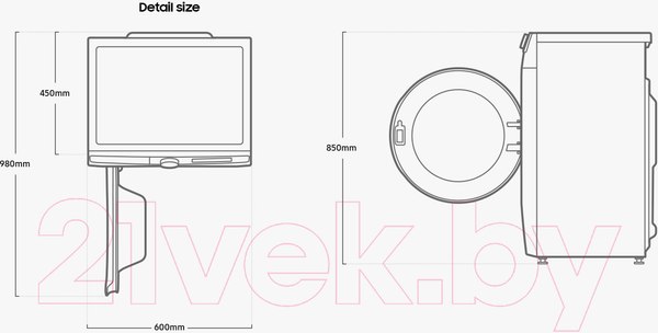 Изображение товара Стиральная машина Samsung WW80AGAS21TELP