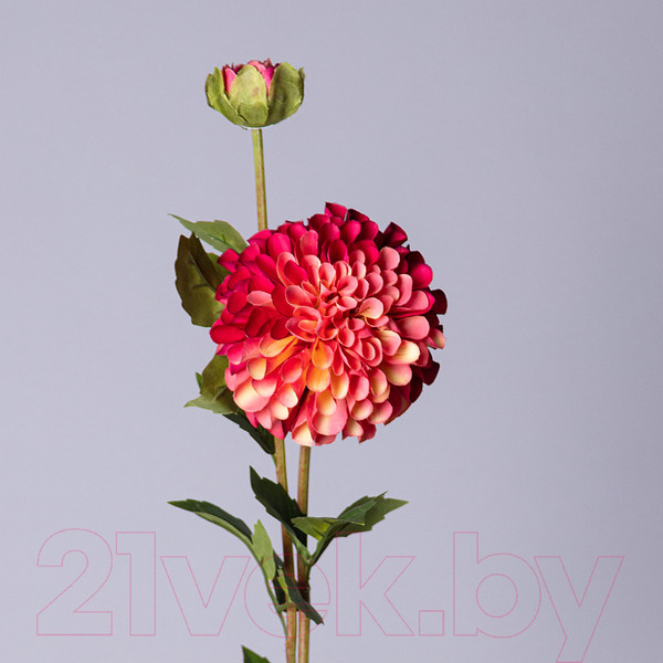 Изображение товара Искусственный цветок Lefard Георгина / 535-429 (винный)