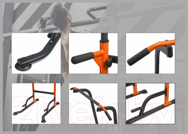 Изображение товара Турник-брусья VictoryFit VF-T45 (черный/оранжевый)