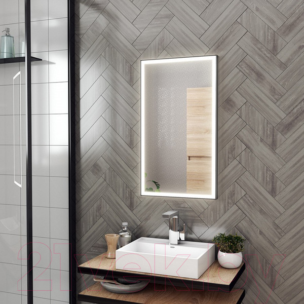 Изображение товара Зеркало Teymi Helmi 40x70 Black Edition / T20301