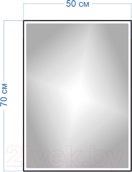 Изображение товара Зеркало Teymi Helmi 50x70 Black Edition / T20302