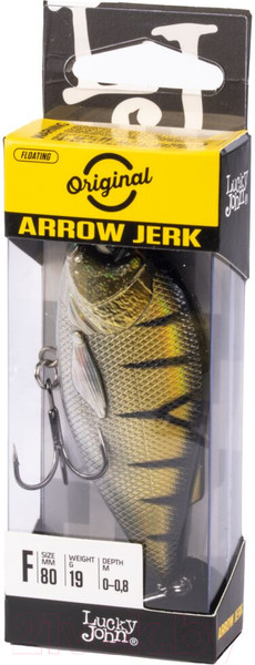 Изображение товара Воблер Lucky John Original Arrow Jerk F 08.00/002 / LJO0508F-002