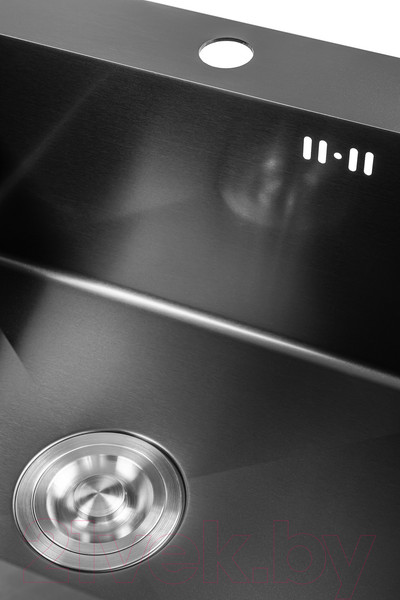 Изображение товара Мойка кухонная со смесителем Saniteco 5045 Nano + смеситель Spike (с сифоном, дозатором и коландером)