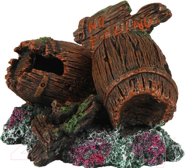 Изображение товара Декорация для аквариума Exoprima Две бочки No Fishing / 00882/EP