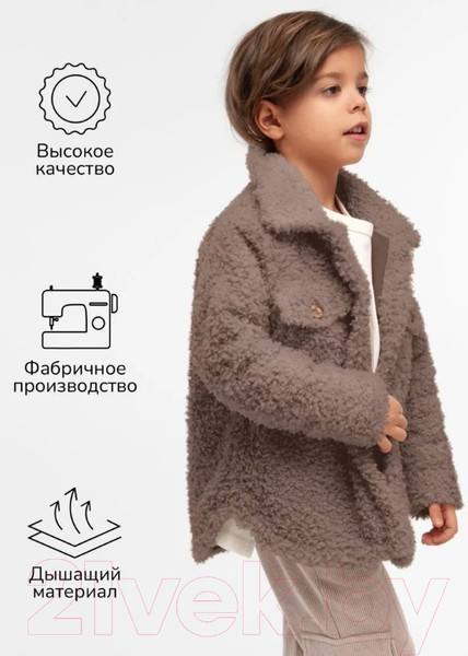 Изображение товара Куртка детская Amarobaby Lama / AB-OD23-20L/42-122 (шоколадный, р.122)