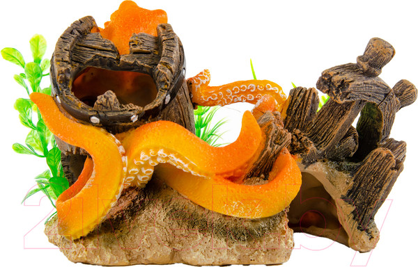 Изображение товара Декорация для аквариума Exoprima Осьминог / 40102/EP