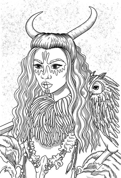 Изображение товара Раскраска-антистресс АСТ Разные ведьмы. Раскрась свою магию / 9785171548353 (Митренина М.)