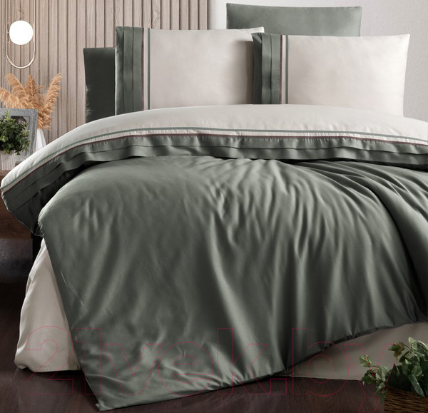 Изображение товара Комплект постельного белья DO&CO Groovy / 11881 (светло-зеленый)