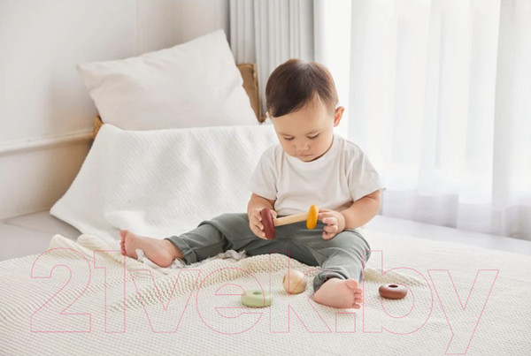 Изображение товара Развивающая игрушка Plan Toys Пирамидка Кольца / 5286