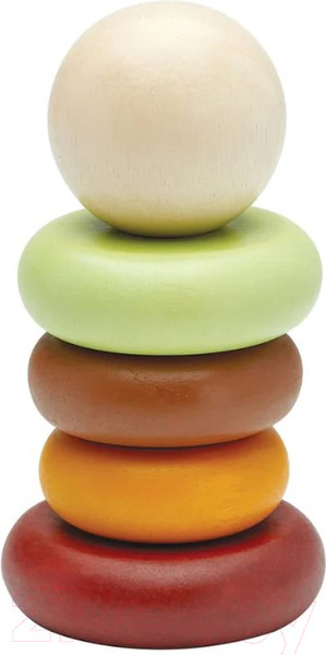 Изображение товара Развивающая игрушка Plan Toys Пирамидка Кольца / 5286