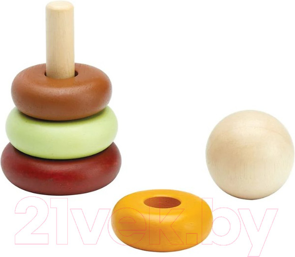 Изображение товара Развивающая игрушка Plan Toys Пирамидка Кольца / 5286