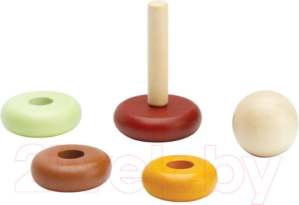 Изображение товара Развивающая игрушка Plan Toys Пирамидка Кольца / 5286