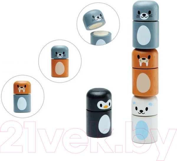 Изображение товара Конструктор Plan Toys Животные арктики / 5484