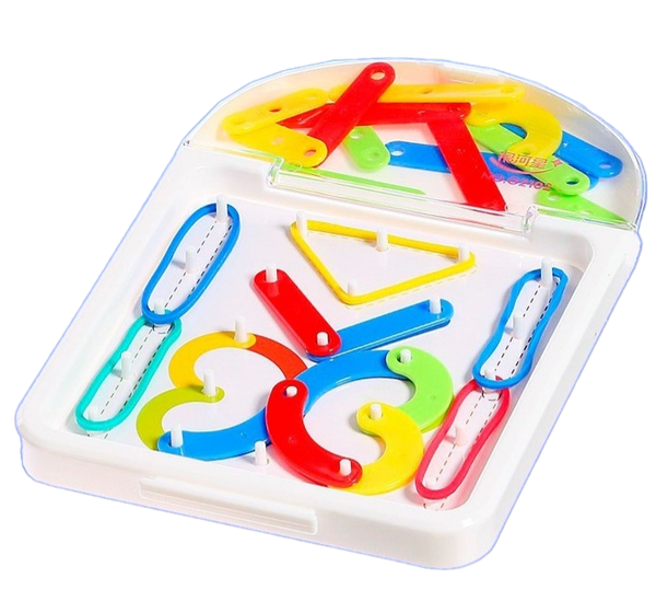 Изображение товара Бизиборд Zabiaka IQ Геоборд с деталями. Буквы и цифры / 5076303