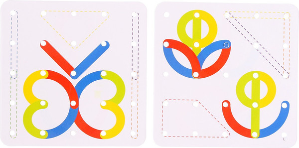 Изображение товара Бизиборд Zabiaka IQ Геоборд с деталями. Буквы и цифры / 5076303