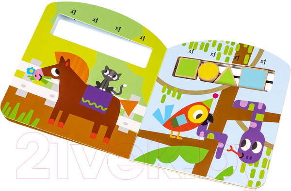 Изображение товара Развивающая книга Bondibon Играю где хочу Изучаем формы и цвета / ВВ5962