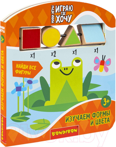 Изображение товара Развивающая книга Bondibon Играю где хочу Изучаем формы и цвета / ВВ5962
