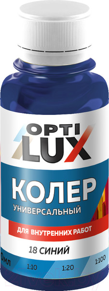 Изображение товара Колеровочная паста Оптилюкс №18 (100мл, синий)