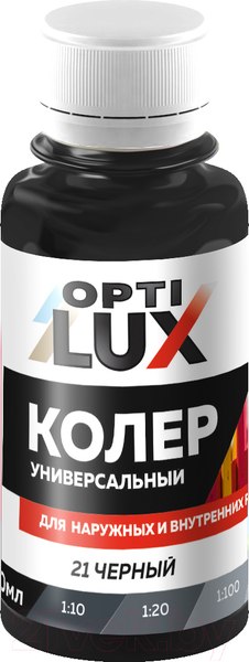 Изображение товара Колеровочная паста Оптилюкс №21 (100мл, черный)