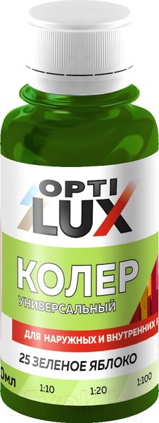 Изображение товара Колеровочная паста Оптилюкс №25 (100мл, зеленое яблоко)