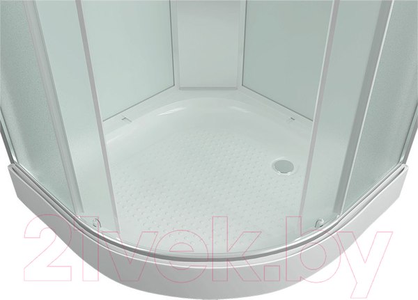 Изображение товара Душевая кабина IVA 100x100x215 / SC010CM (белый/матовое стекло)