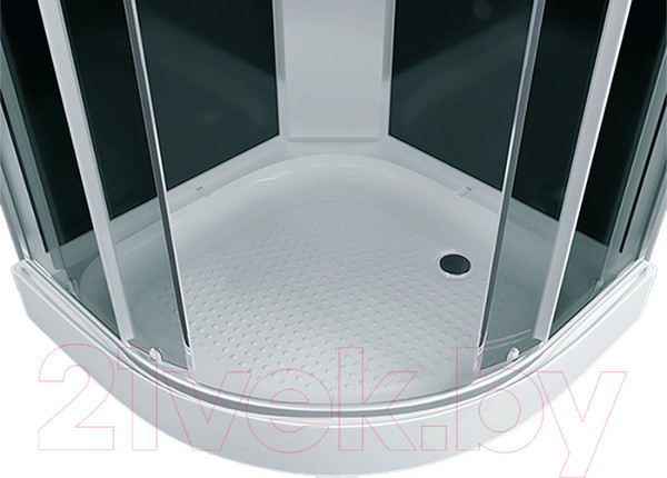 Изображение товара Душевая кабина IVA 100x100x215 / SC010CT (черный/тонированное стекло)