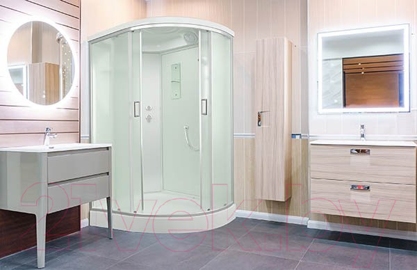 Изображение товара Душевая кабина IVA 120x80x215 / SC012CML (белый/матовое стекло)