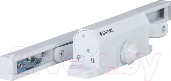 Изображение товара Доводчик с каналом скольжения БУЛАТ Arctic ДД 502/4 AH-W (белый)