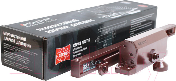 Изображение товара Доводчик с каналом скольжения БУЛАТ Arctic ДД 502/4 AH-С (коричневый)