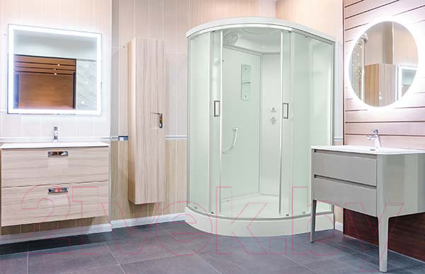 Изображение товара Душевая кабина IVA 120x80x215 / SC012CMR (белый/матовое стекло)