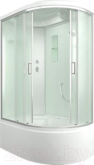 Изображение товара Душевая кабина IVA 120x80x215 / SC120CML (белый/матовое стекло)