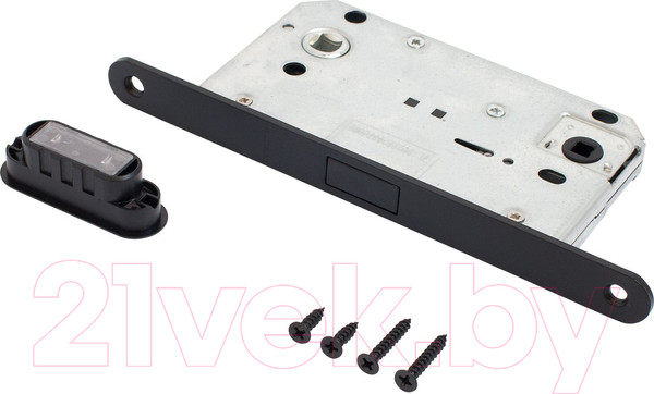 Изображение товара Защелка врезная с фиксацией Аллюр Арт 5300-MC-WC BL (матовый черный)