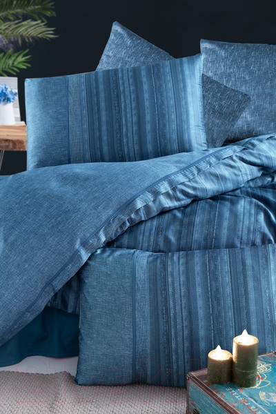 Изображение товара Комплект постельного белья DO&CO Delux Premium Talya / 11888 (голубой)