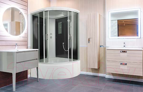 Изображение товара Душевая кабина IVA 120x80x215 / SC120CTL (черный/тонированное стекло)