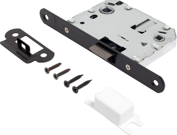 Изображение товара Защелка врезная с фиксацией Аллюр Арт L7050R BL (матовый черный)