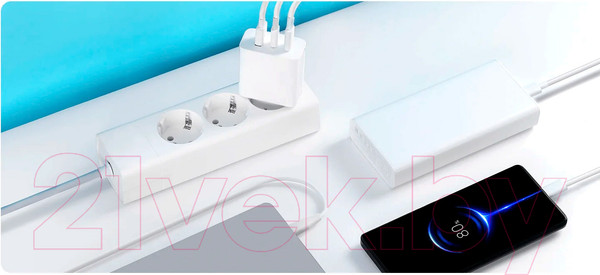 Изображение товара Зарядное устройство сетевое Xiaomi GaN Charger 67W EU / BHR7493EU/A07ZMEU