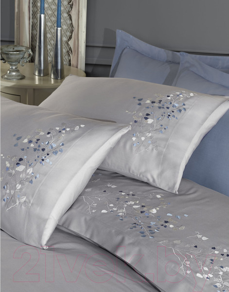 Изображение товара Комплект постельного белья Dantela Vita Alya с вышивкой 200x220 / 11907 (серый)