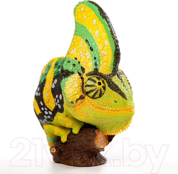 Изображение товара Фигурка коллекционная Exoprima Йеменский хамелеон / 56393/AH (желтый/зеленый)