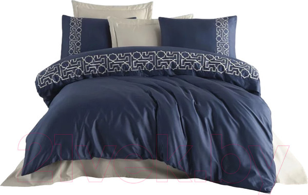 Изображение товара Комплект постельного белья Dantela Vita Luna с вышивкой 200x220 / 11912 (бежевый)