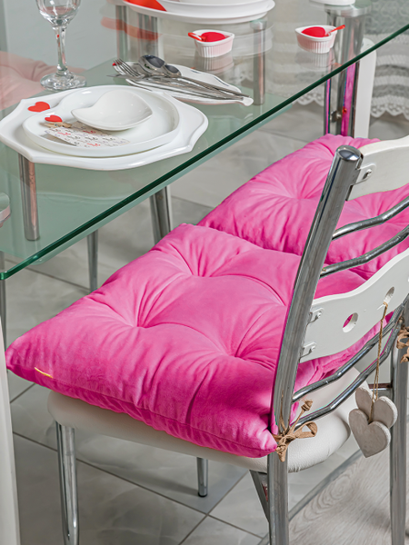 Изображение товара Подушка на стул Lanatex 0342 / 22194 (44x44x10см, фуксия)