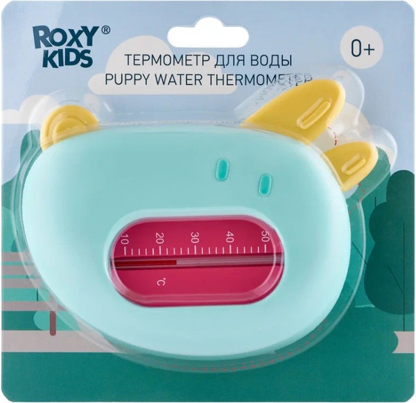 Изображение товара Детский термометр для ванны Roxy-Kids Собачка / RWT-008-BY (голубой/желтый)