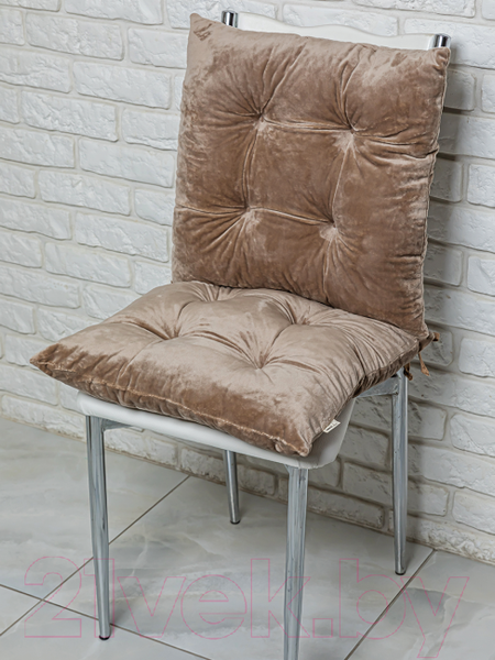 Изображение товара Подушка на стул Lanatex 0342 / 22204 (44x44x10см, светло-коричневый)
