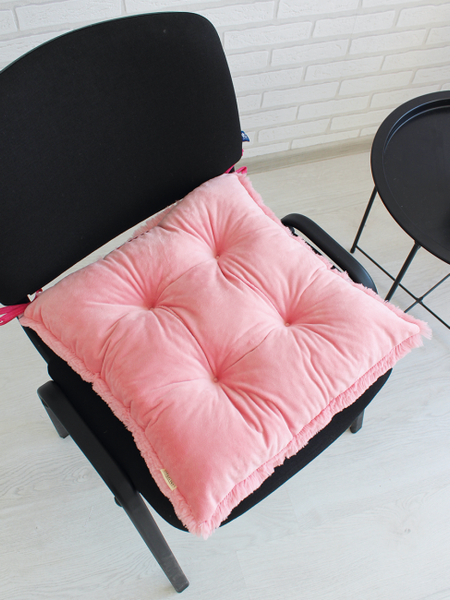 Изображение товара Подушка на стул Lanatex Plush 0350 / 22331 (44x44x10см, светло-розовый)