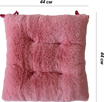 Изображение товара Подушка на стул Lanatex Plush 0350 / 22331 (44x44x10см, светло-розовый)