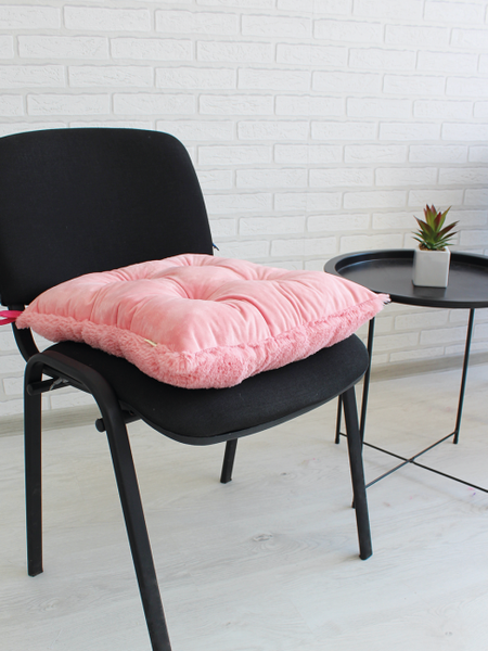 Изображение товара Подушка на стул Lanatex Plush 0350 / 22331 (44x44x10см, светло-розовый)