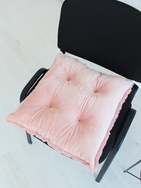 Изображение товара Подушка на стул Lanatex Plush 0350 / 22332 (44x44x10см, пудровый)