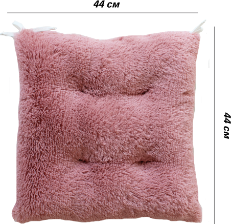 Изображение товара Подушка на стул Lanatex Plush 0350 / 22332 (44x44x10см, пудровый)