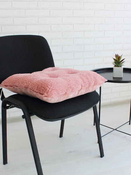 Изображение товара Подушка на стул Lanatex Plush 0350 / 22332 (44x44x10см, пудровый)