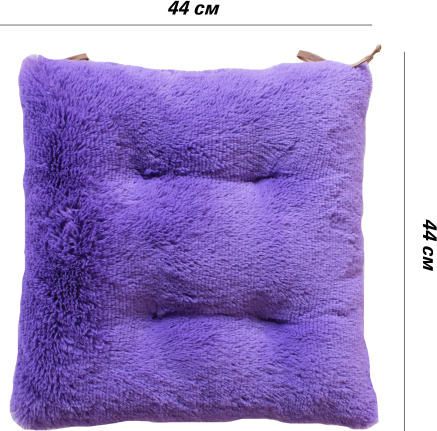 Изображение товара Подушка на стул Lanatex Plush 0350 / 22334 (44x44x10см, фиолетовый)